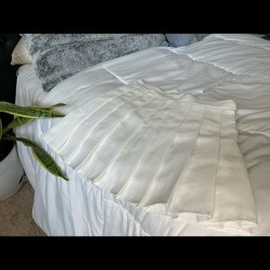 White school girl skirt with shorts